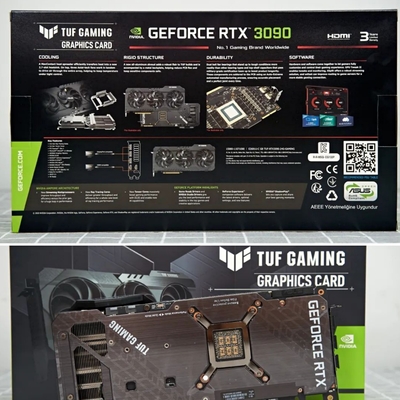 کارت گرافیک مشکی 24 گیگابایتی ETH دکل معدن ASUS TUF GeForce RTX 3090