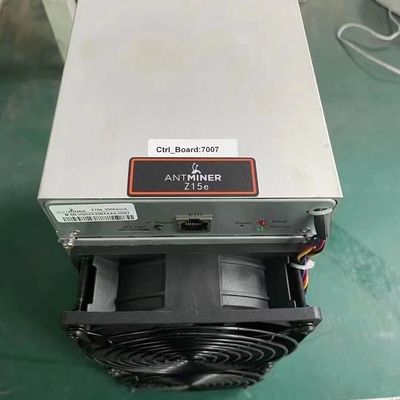 1510W ZEC Miner 200 Ksol/S Antminer Z15e 228×134×279mm RJ45 اتصال اترنت